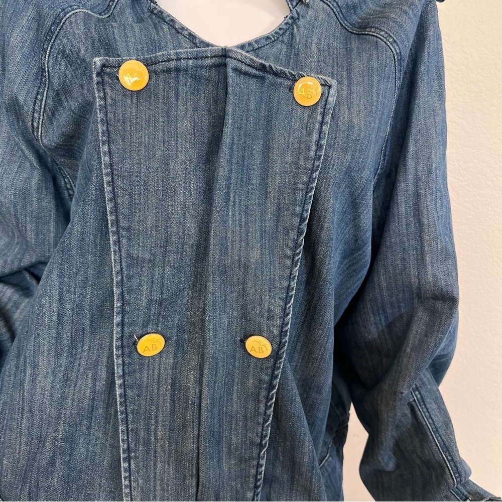 Vintage Apple Bottoms Denim Jacket with Yellow Signature Buttons - Picture 4 of 15